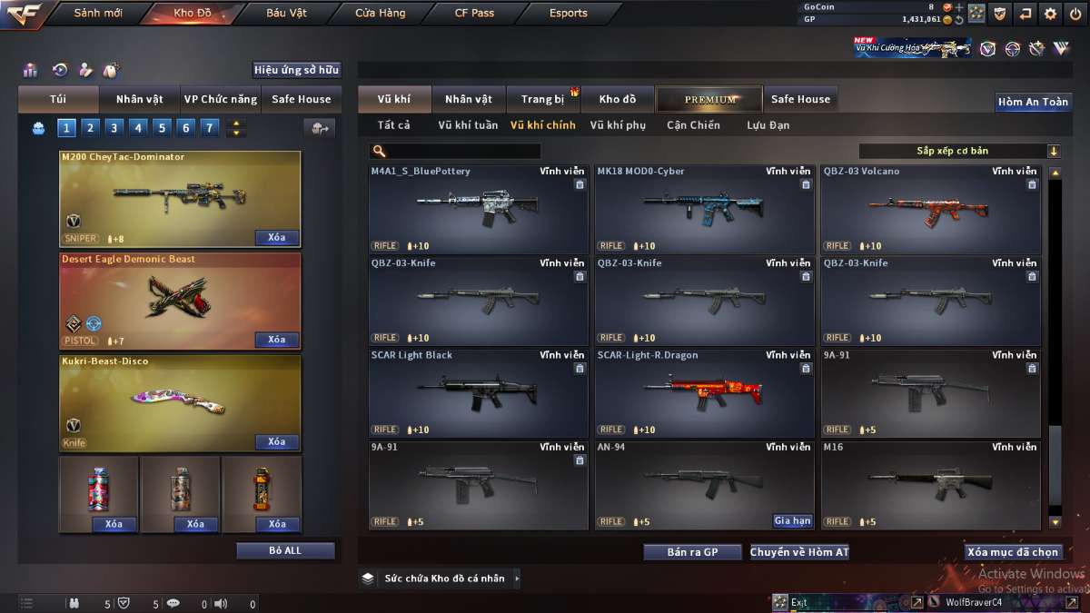 shop acc cf uy tin gia re